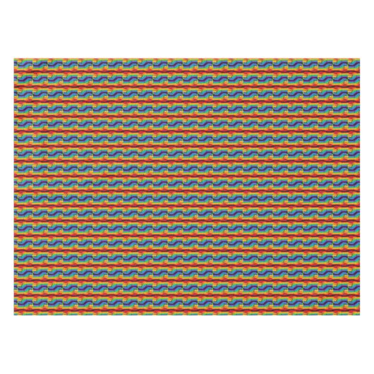 Rainbow Fist Pattern Tafelkleed (Voorkant (Horizontaal))