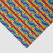 Rainbow Fist Pattern Tissuepapier (Detail)