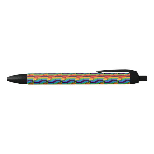 Rainbow Fist Pattern Zwarte Inkt Pen (Bovenkant)
