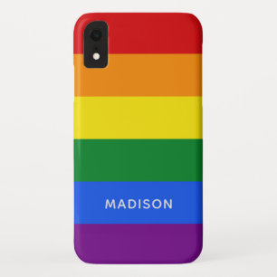 Rainbow Flag aangepaste naam telefoongesprekken Case-Mate iPhone Case