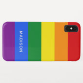Rainbow Flag aangepaste naam telefoongesprekken Case-Mate iPhone Case (Achterkant (horizontaal))