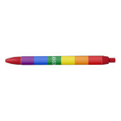 Rainbow Flag aangepaste naampennen Blauwe Inkt Pen (Voorkant)