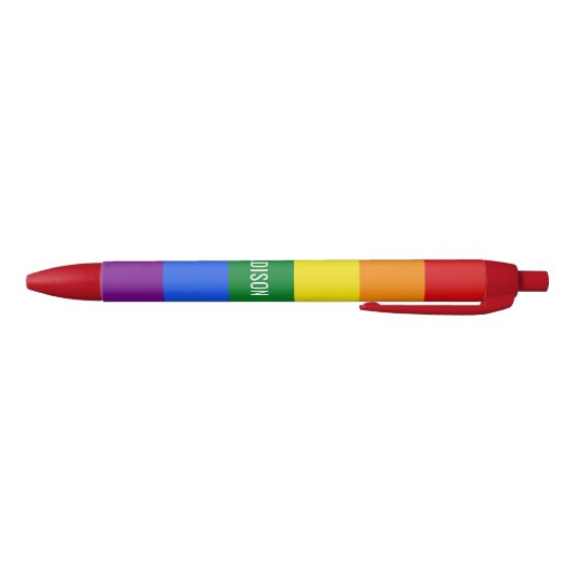 Rainbow Flag aangepaste naampennen Blauwe Inkt Pen (Bodem)