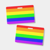Rainbow Flag Badge (Voor- en achterkant)