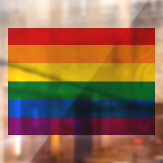 Rainbow Flag beroemd gemaakt door LGBT & Pride Raamsticker (Vel 2)
