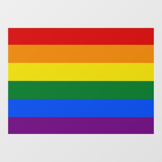 Rainbow Flag beroemd gemaakt door LGBT & Pride Raamsticker (Vel)