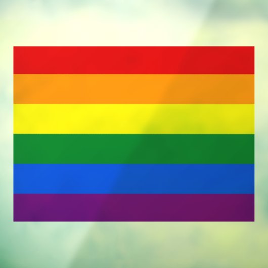 Rainbow Flag beroemd gemaakt door LGBT & Pride Raamsticker (Vel 3)
