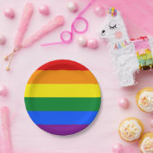 Rainbow Flag borden, Pride, Regenboog / LGBT Papieren Bordje (Feest)
