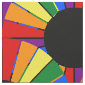 RAINBOW FLAG BUTTON RAYS + uw achterdeur. en ideeë Stof (Close Up)