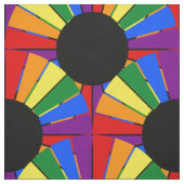 RAINBOW FLAG BUTTON RAYS + uw achterdeur. en ideeë Stof (Swatch)