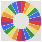 RAINBOW FLAG BUTTON RAYS + uw achterdeur. en ideeë Stof (Swatch)