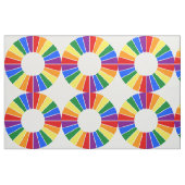 RAINBOW FLAG BUTTON RAYS + uw achterdeur. en ideeë Stof (Fat Quarter)