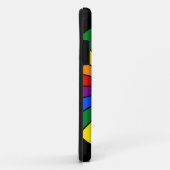RAINBOW FLAG BUTTON RAYS + uw teken of tekst Case-Mate iPhone Case (Achterkant/rechts)