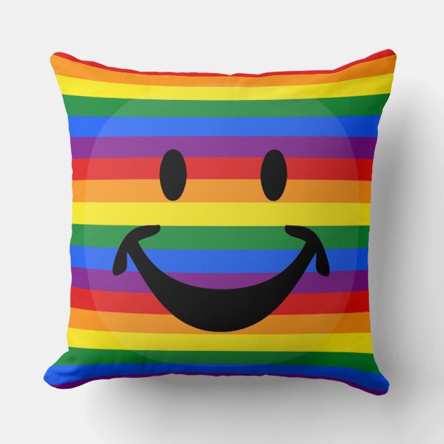 RAINBOW FLAG COLOREN jouw ideeën Kussen (Voorkant)
