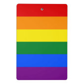 RAINBOW FLAG COLOREN + jouw tekst & ideeën Mini Klembord (Achterkant)