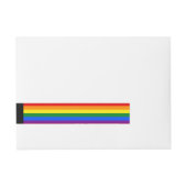 RAINBOW FLAG COLOREN + uw ideeën Adreslabel Wikkel (Voorkant)