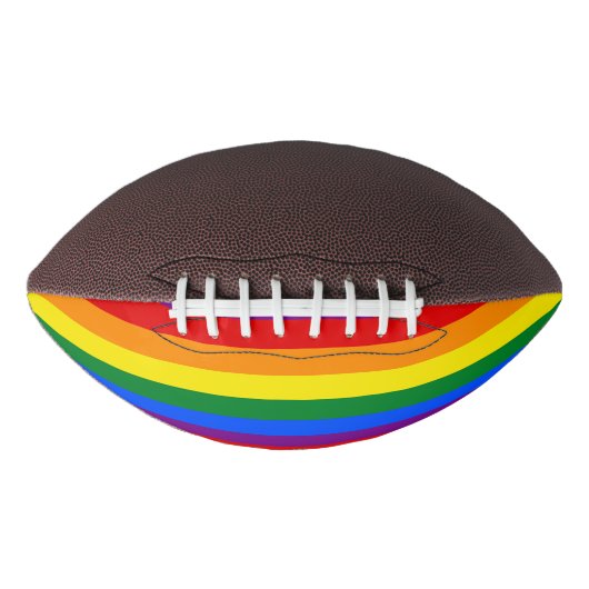 RAINBOW FLAG COLOREN + uw ideeën American Football (Voorkant)