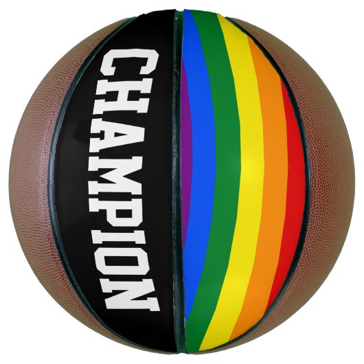 RAINBOW FLAG COLOREN + uw ideeën Basketbal (Verticaal)