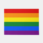 RAINBOW FLAG COLOREN + uw ideeën Deurmat (Voorkant)