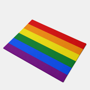 RAINBOW FLAG COLOREN + uw ideeën Deurmat