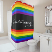 RAINBOW FLAG COLOREN + uw ideeën Douchegordijn (In situ)