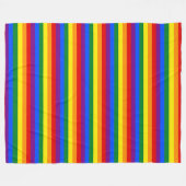 RAINBOW FLAG COLOREN + uw ideeën Fleece Deken (Voorkant (Horizontaal))