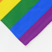 RAINBOW FLAG COLOREN + uw ideeën Fleece Deken (Hoek)