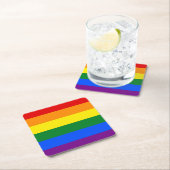 RAINBOW FLAG COLOREN + uw ideeën Kartonnen Onderzetters (Insitu)