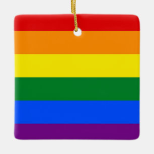 RAINBOW FLAG COLOREN + uw ideeën Keramisch Ornament