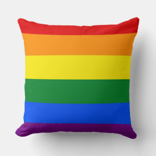 RAINBOW FLAG COLOREN + uw ideeën Kussen