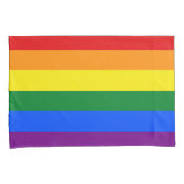 RAINBOW FLAG COLOREN + uw ideeën Kussensloop (Voorkant-Rechts)