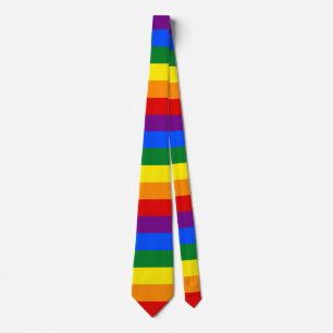 RAINBOW FLAG COLOREN + uw ideeën Stropdas
