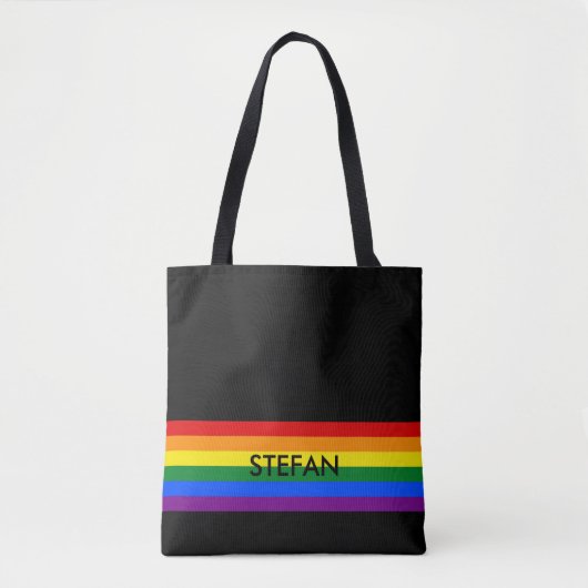 RAINBOW FLAG COLOREN + uw ideeën Tote Bag (Voorkant)
