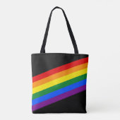 RAINBOW FLAG COLOREN + uw ideeën Tote Bag (Achterkant)