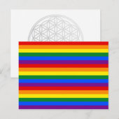RAINBOW FLAG COLORS BRIEFKAART (Voorkant / Achterkant)