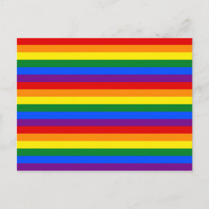 RAINBOW FLAG COLORS BRIEFKAART