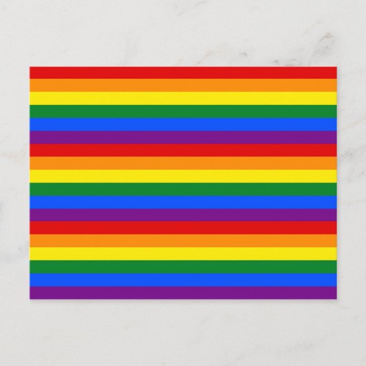 RAINBOW FLAG COLORS BRIEFKAART (Voorkant)