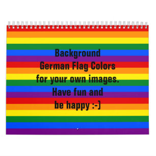 RAINBOW FLAG COLORS CALENDAR voor uw eigen afbeeld Kalender
