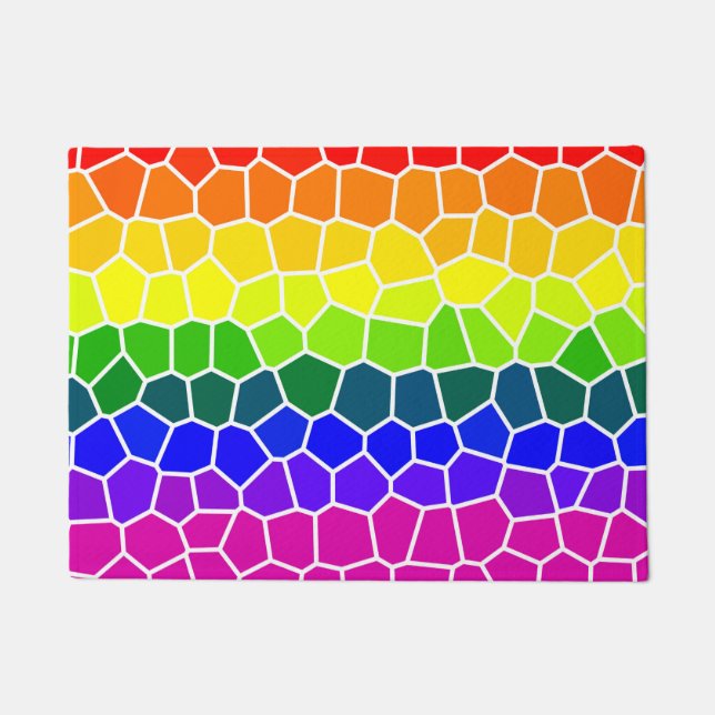 Rainbow Flag Colors Design LGBTQ Gay Pride Deurmat (Voorkant)
