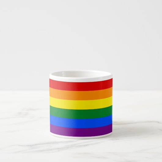 RAINBOW FLAG COLORS ESPRESSO KOP (Voorkant)