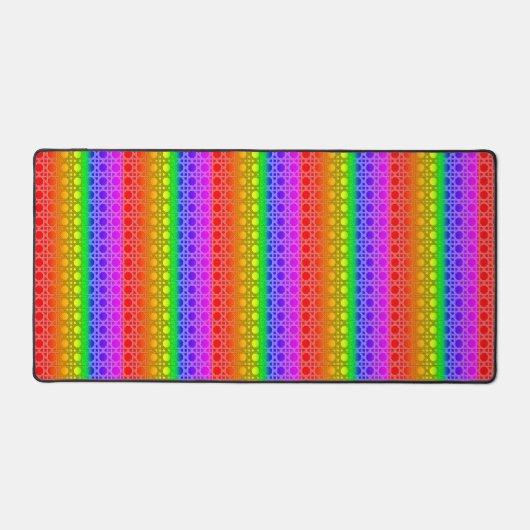 Rainbow Flag Colors Funky Gay Design GLBTQ Bureaumat (Voorkant)