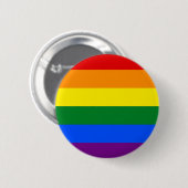 RAINBOW FLAG COLORS RONDE BUTTON 5,7 CM (Voorkant /achterkant)
