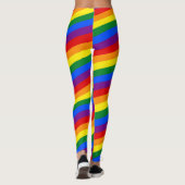 RAINBOW FLAG COLORS strepen + uw ideeën Leggings (Achterkant)