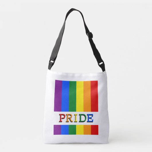 Rainbow Flag Crossbody Bag & LGBT, Pride Crossbody Tas (Achterkant)
