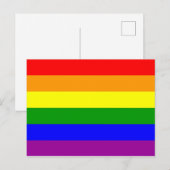 Rainbow Flag Gay Lesbian Pride Briefkaart (Voorkant / Achterkant)