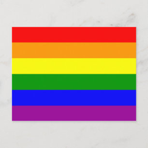 Rainbow Flag Gay Lesbian Pride Briefkaart