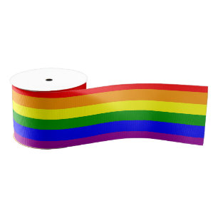 Rainbow Flag Gay Lesbian Pride Grosgrain Lint