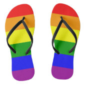 Rainbow Flag Gay Lesbian Pride Teenslippers (Voetbed)