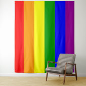 Rainbow Flag Gay Lesbian Pride Wandkleed (In situ)