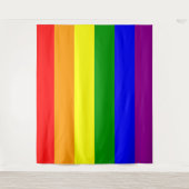 Rainbow Flag Gay Lesbian Pride Wandkleed (Voorkant)